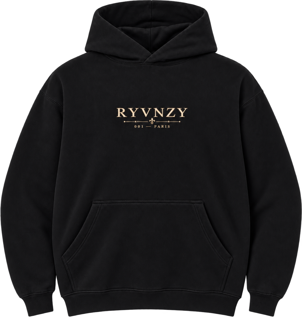 Hoodie Oversize Paris - Noir