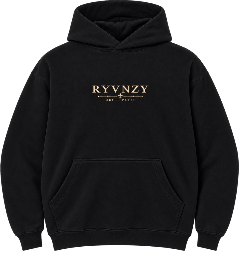 Hoodie Oversize Paris - Noir