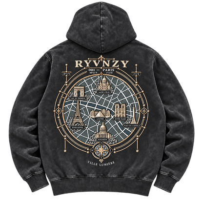 Hoodie Oversize Paris Édition Premium - Noir
