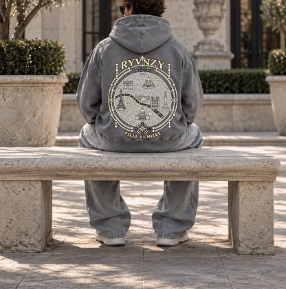 Hoodie Oversize Paris - Gris
