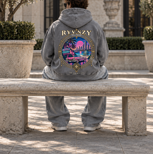 Hoodie Oversize Miami - Gris