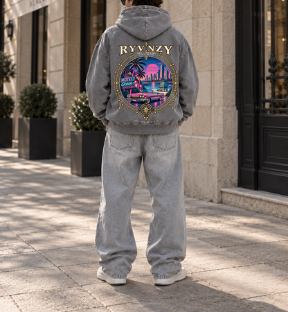 Hoodie Oversize Miami - Gris