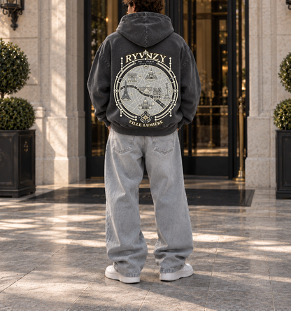Hoodie Oversize Paris - Noir