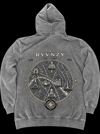 Hoodie Oversize Paris - Gris