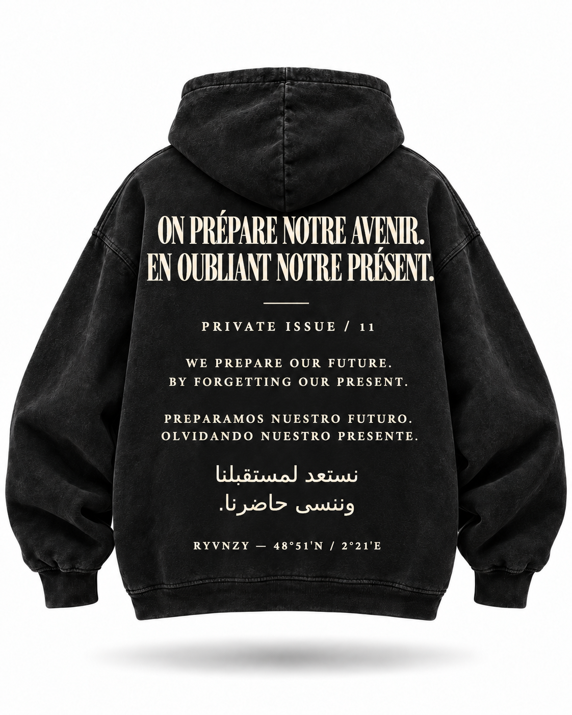 Hoodie — On prépare notre avenir noir