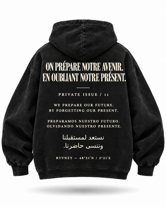 Hoodie — On prépare notre avenir noir