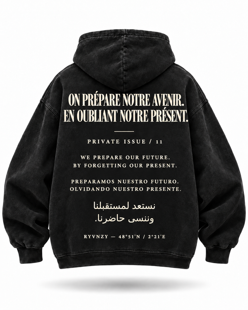 Hoodie — On prépare notre avenir noir
